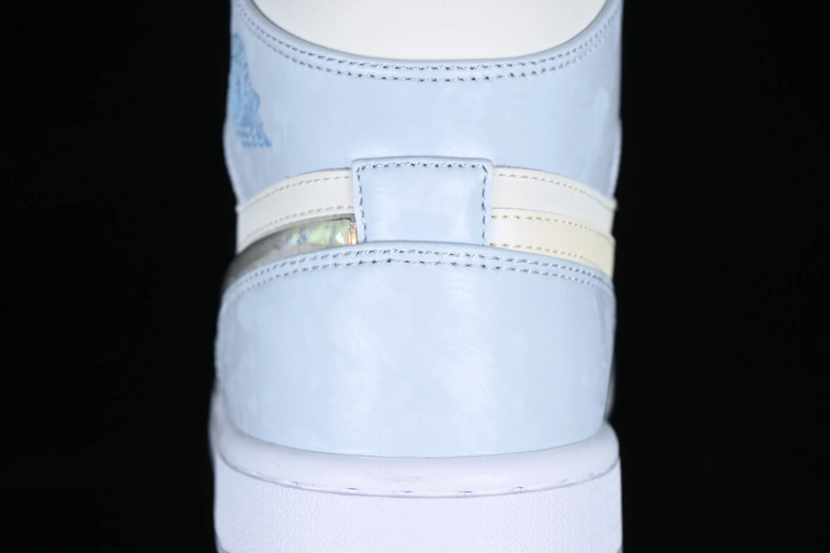All categories Air Jordan Jordan series basketball shoes Air Jordan 1 Mid Air Jordan 1 Mid GS "Glitter Swoosh" AJ1 Joe 1 ice blue crystal Zhongbang basketball shoes FQ9117-400
